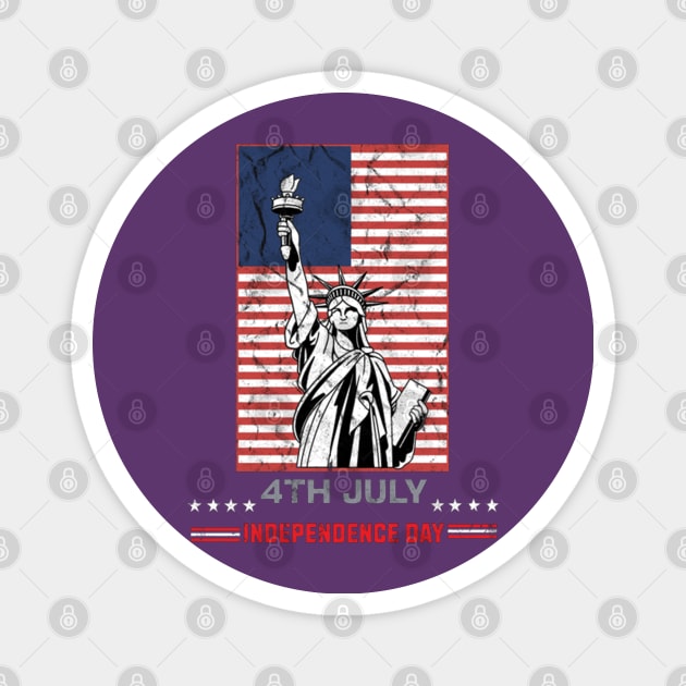 July 4th Magnet by TeeText